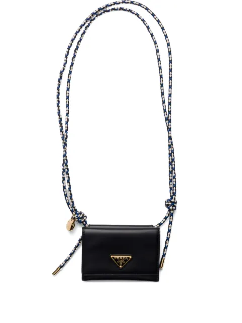 Prada leather card holder 