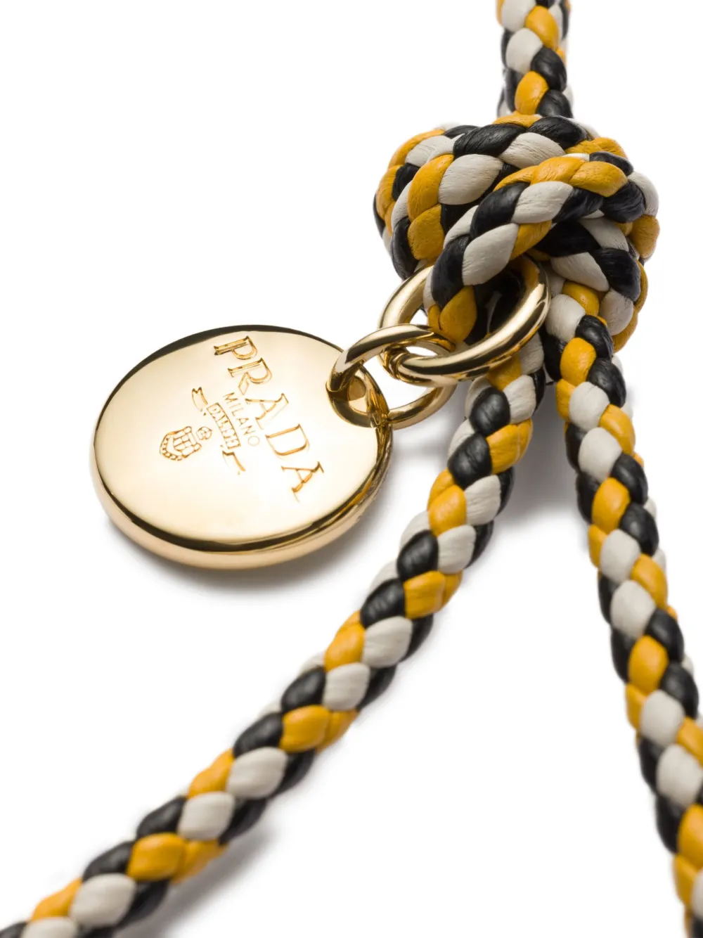 Prada Leren portemonnee Bruin
