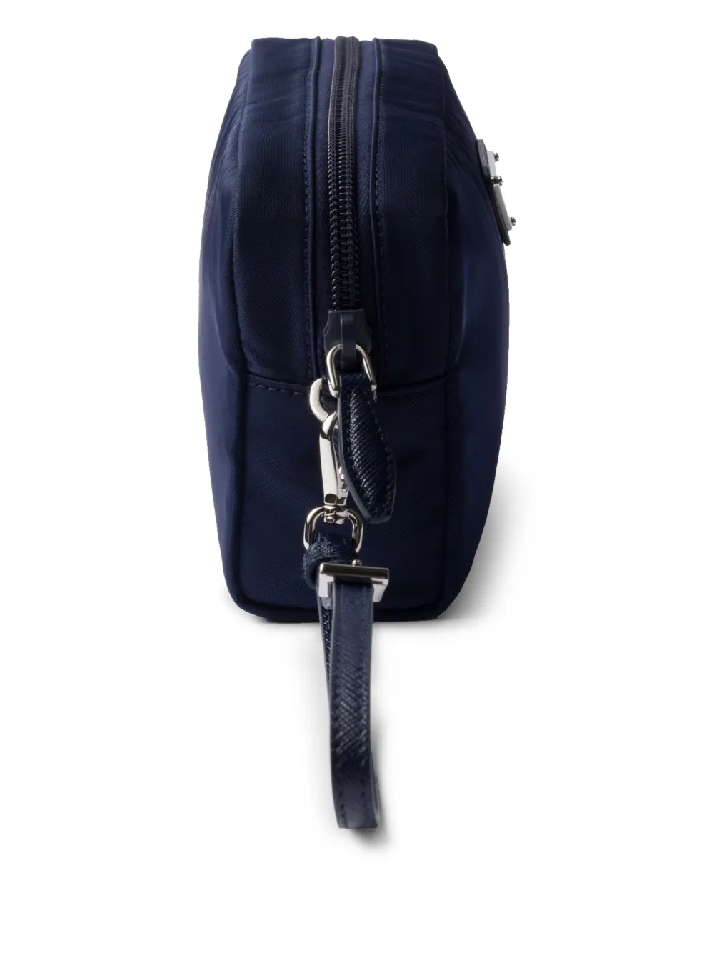 Prada Make-up tas met logoplakkaat Blauw