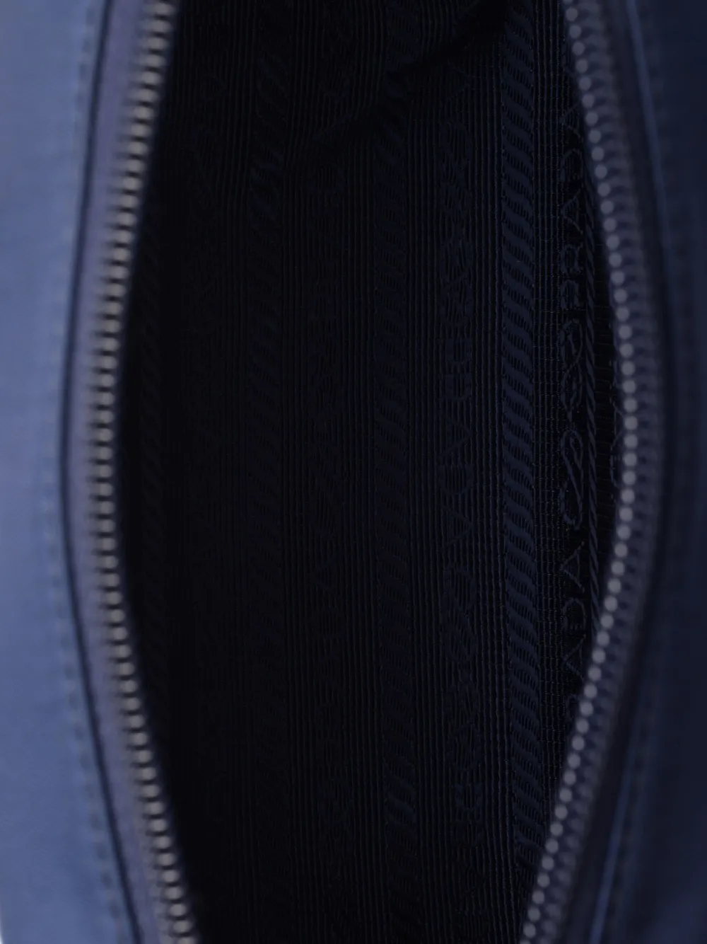 Prada Make-up tas met logoplakkaat Blauw