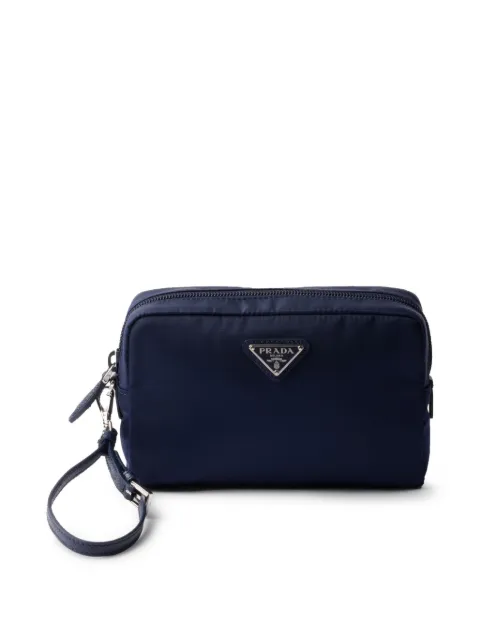 Prada Kosmetiktasche mit Logo-Schild