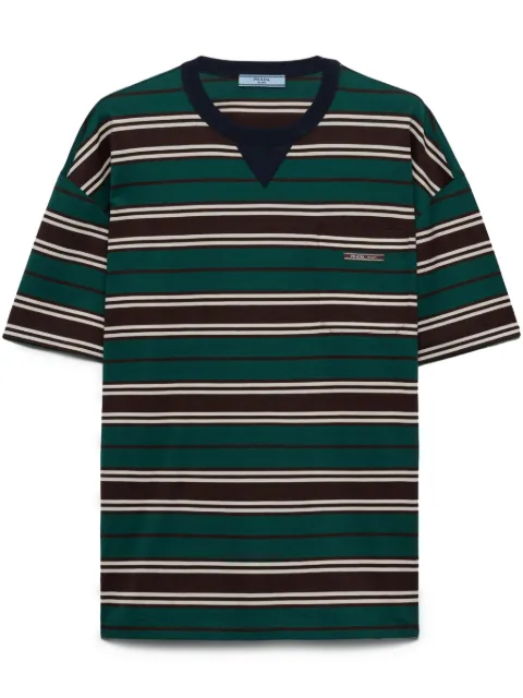 Prada striped cotton T-shirt