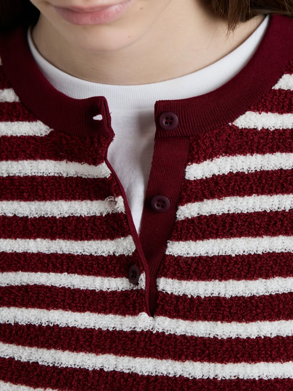 Prada Katoenen bouclé polotop Rood