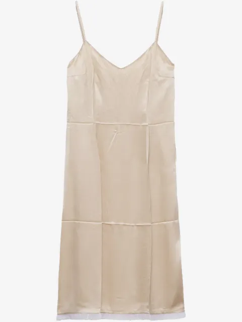 Prada satin crepe midi dress