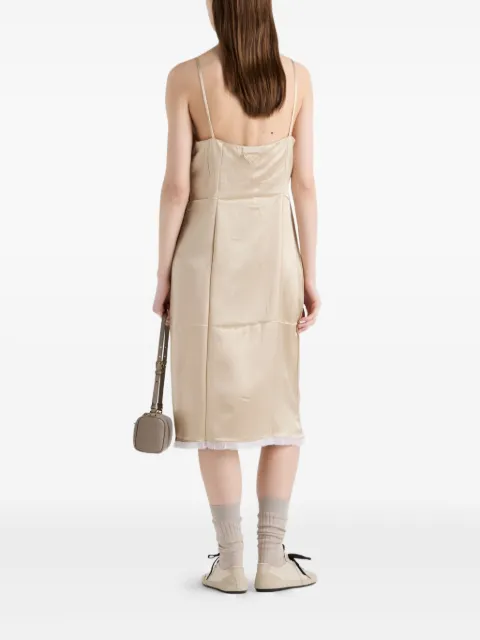 Prada satin crepe midi dress P3O79SOOO16MV - 2