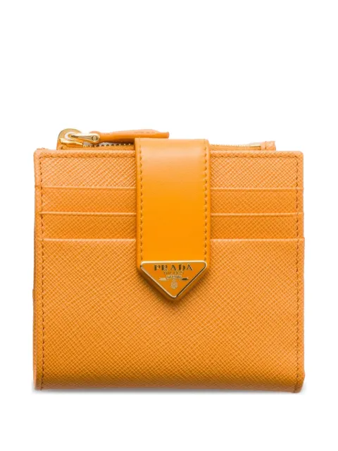 Prada small Saffiano smooth leather wallet 