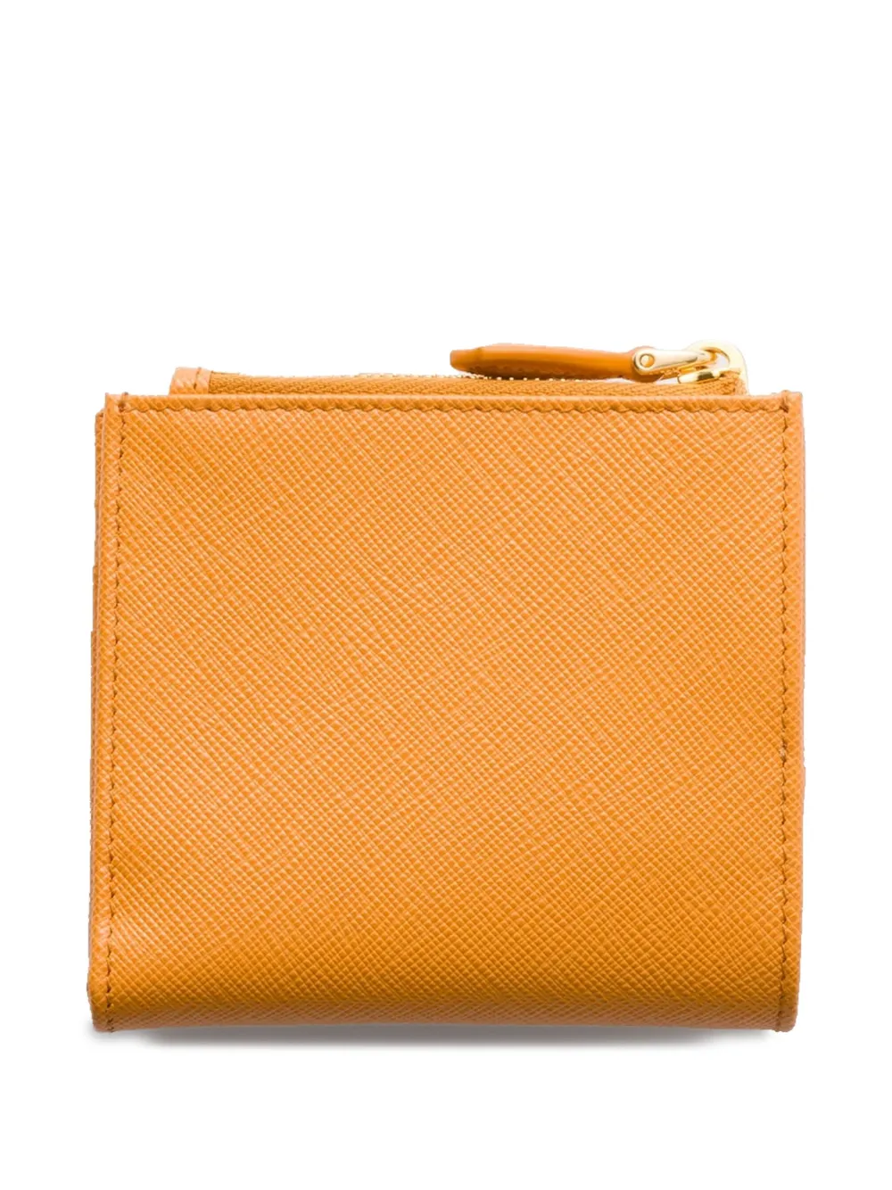 Prada Kleine Saffiano leren portemonnee - Oranje