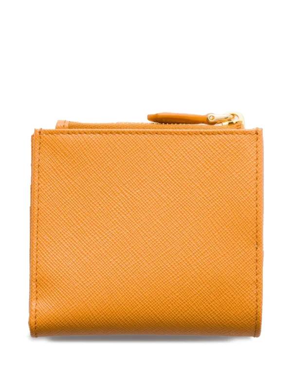 PRADA プラダ　コインケース　オレンジ サフィアーノレザー　ミニ財布　46 PRADA プラダ コインケース オレンジ サフィアーノレザー ミニ