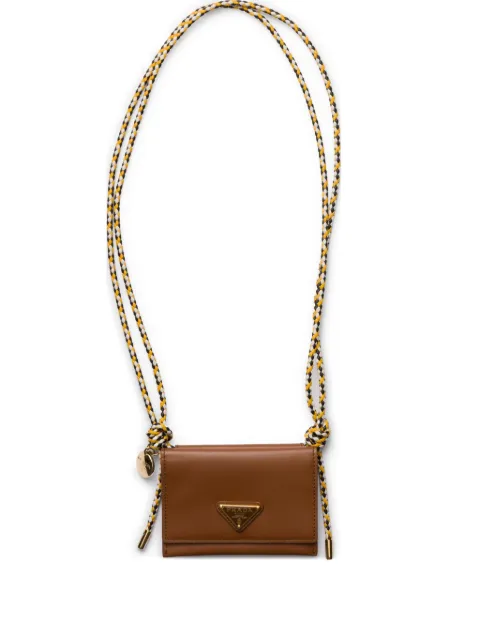 Prada leather card holder 