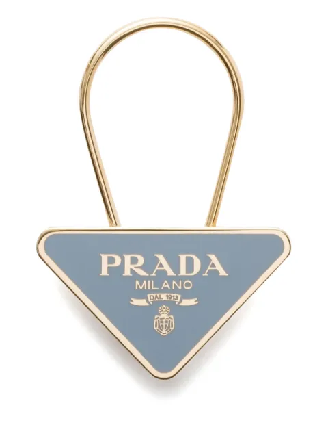 Prada logo-print keyring 
