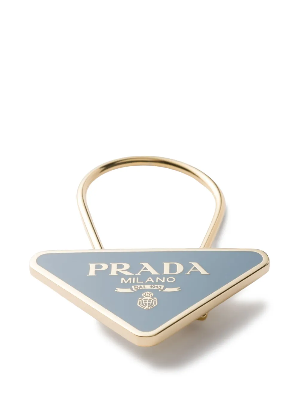 Prada Sleutelhanger met logoprint Goud