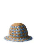 Prada crochet bucket hat - Blue