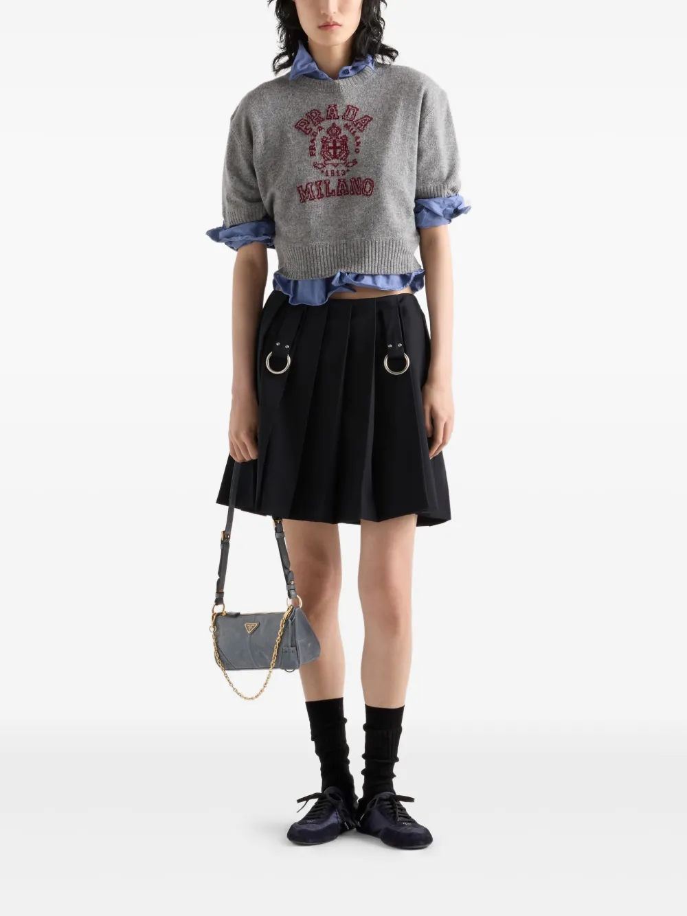 Prada suéter con logo en intarsia | Suéteres | Image 2