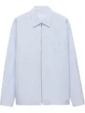 Prada cotton zip-up shirt - Blue