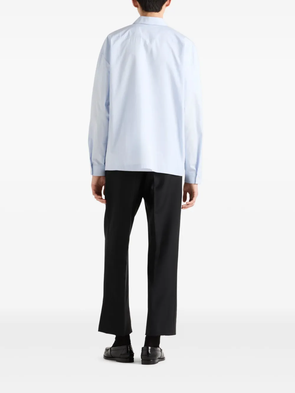 Prada Overhemd met rits Blauw