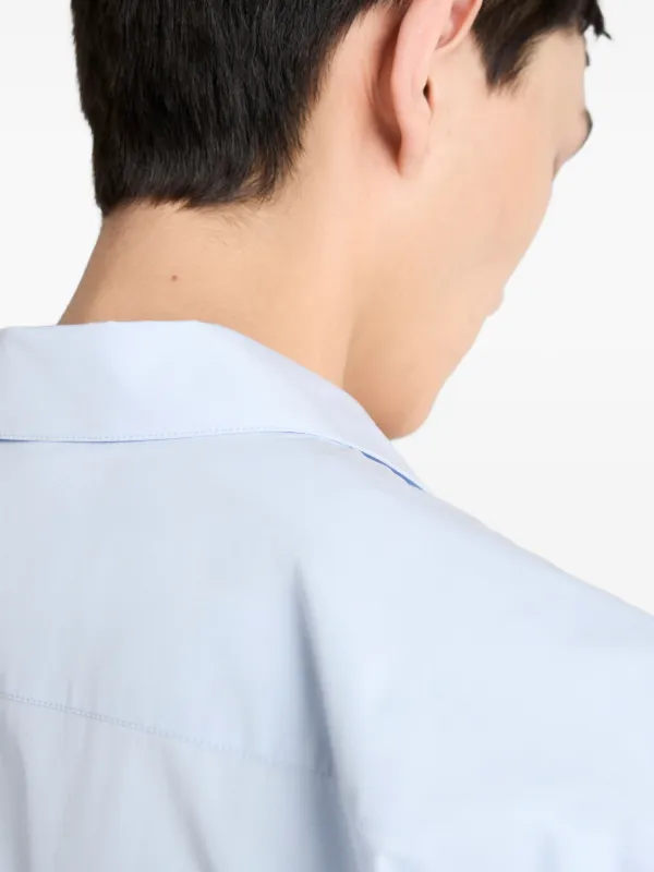 Prada ジップアップ シャツ | ブルー | FARFETCH JP