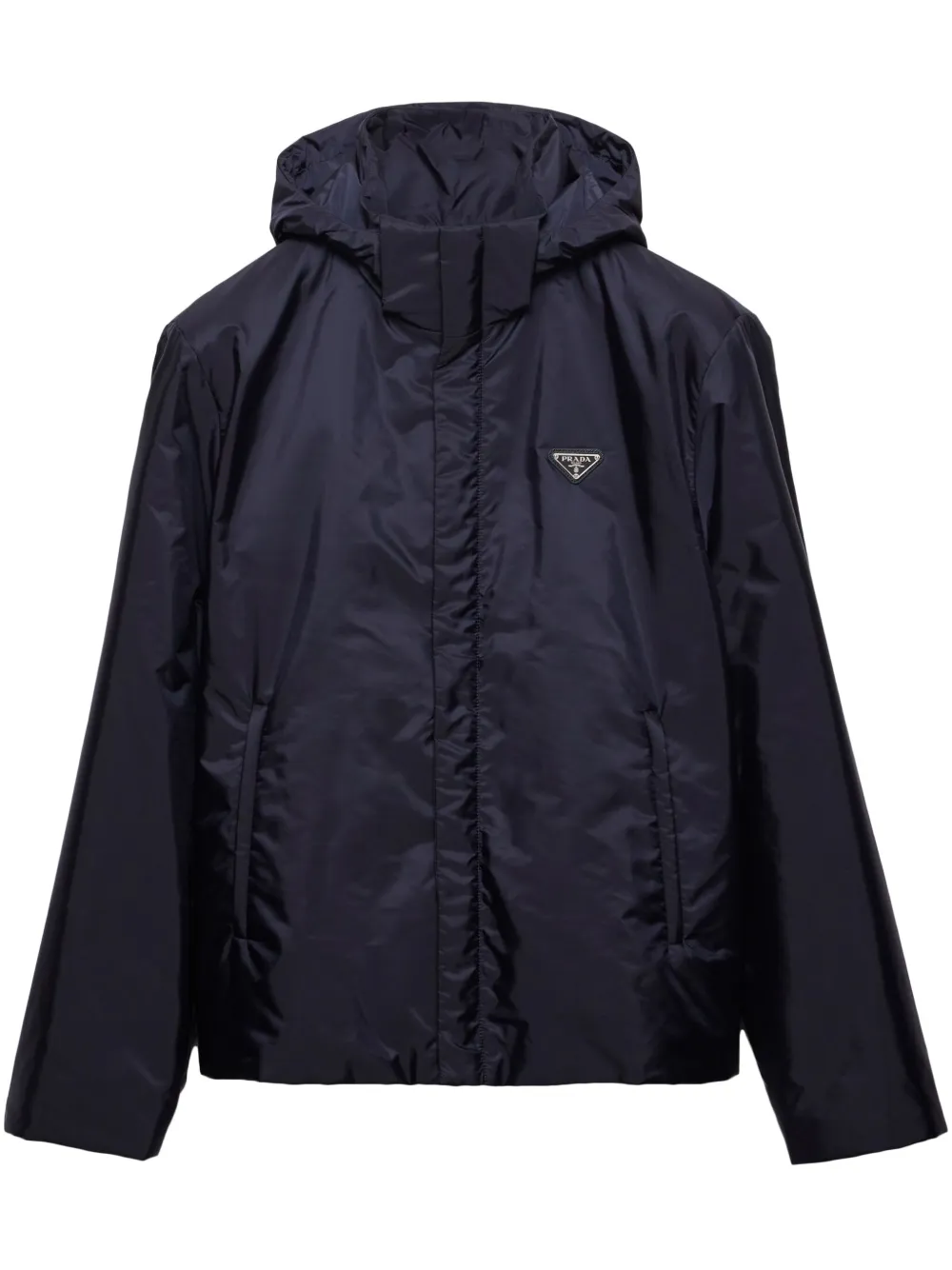 Prada Giacca biker con applicazione | blu | Image 1