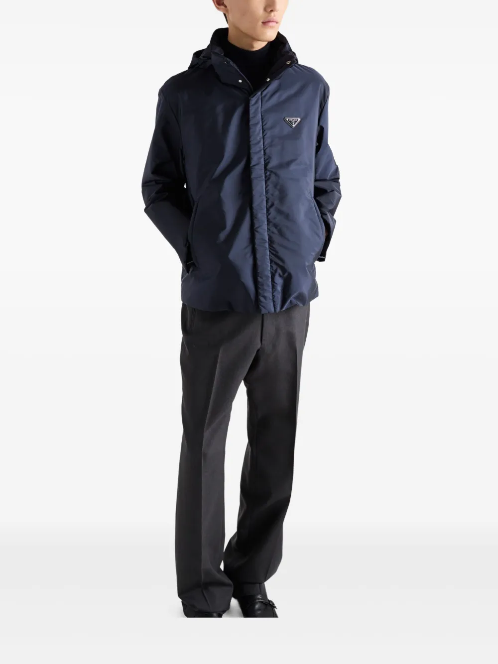 Prada Jack met logoplakkaat Blauw