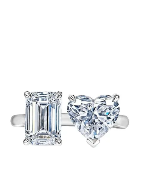 Luxsly 14kt white gold diamond ring
