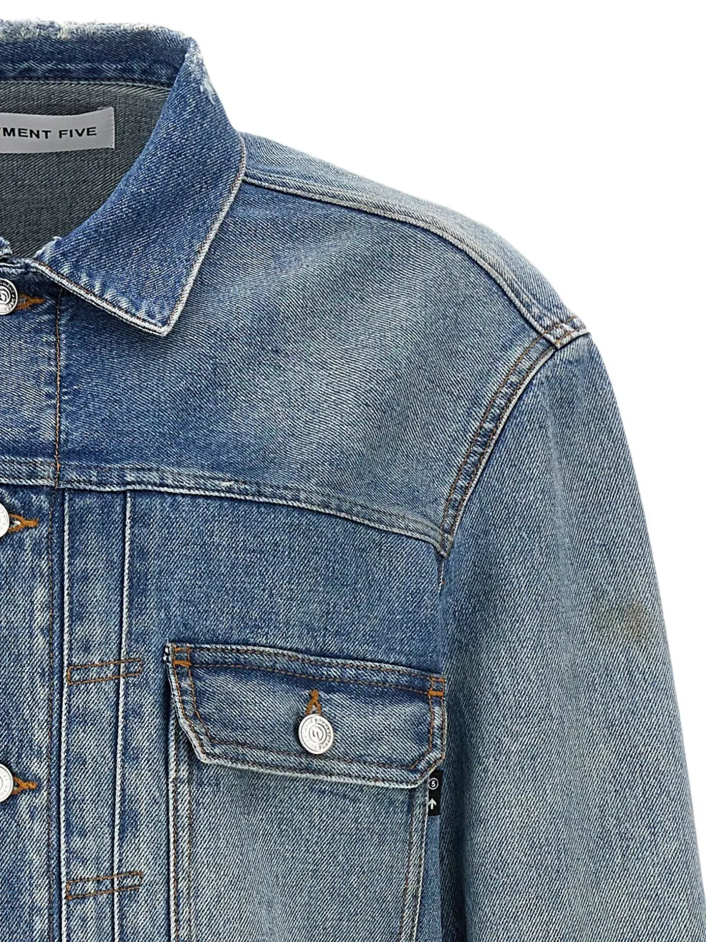 Shop Department 5 Lao Denim Jacket In Blue