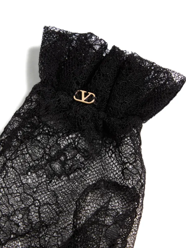 Valentino Garavani lace-embellished Gloves | FARFETCH