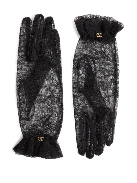 Valentino Garavani lace-embellished gloves