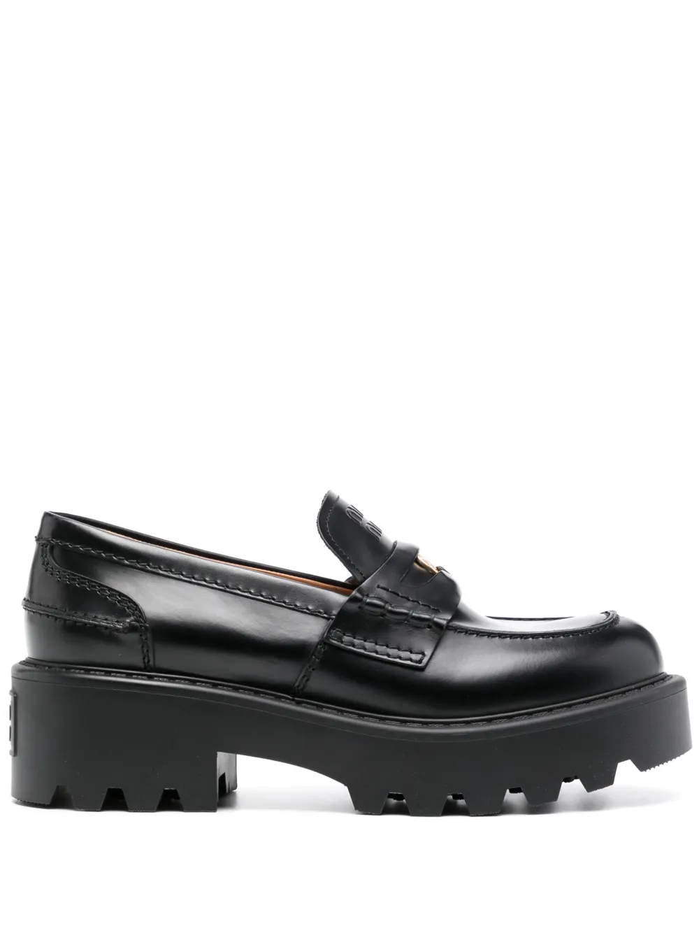 leather loafers