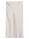 Herno satin midi skirt - Neutrals