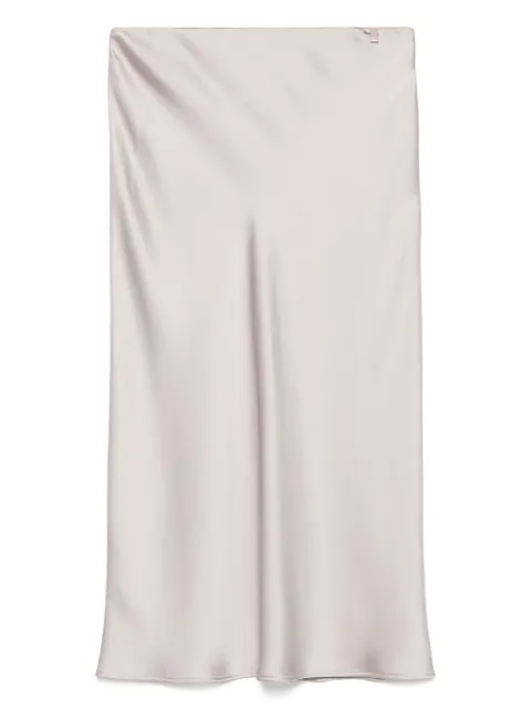 Herno satin midi skirt