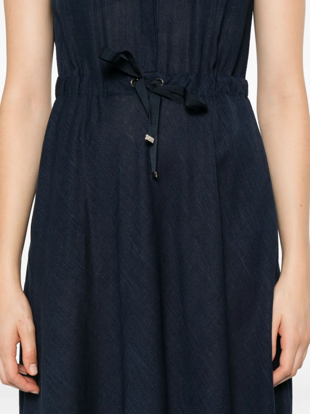 Herno Blousejurk met trekkoord Blauw