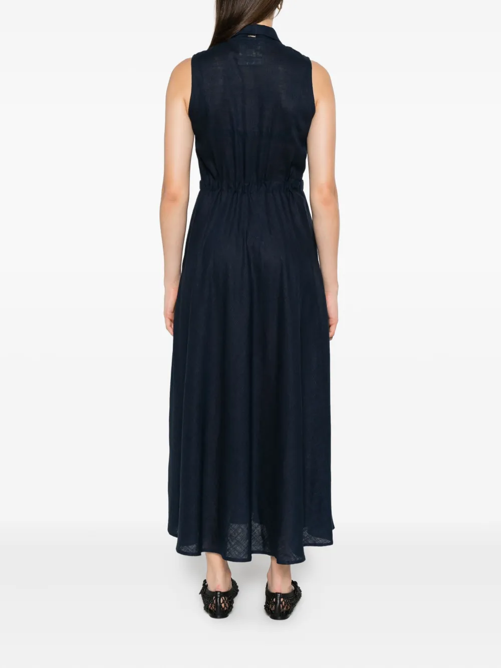 Herno Blousejurk met trekkoord Blauw