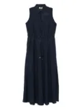 Herno drawstring shirtdress - Blue
