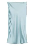 Herno satin bias-cut skirt - Blue