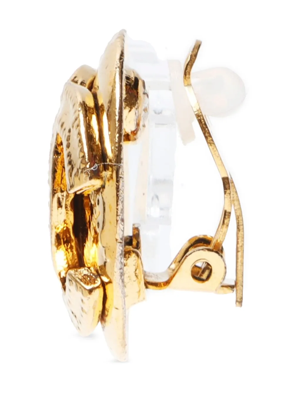 CHANEL Pre-Owned 1994 CC button clip-on earrings | Image 2