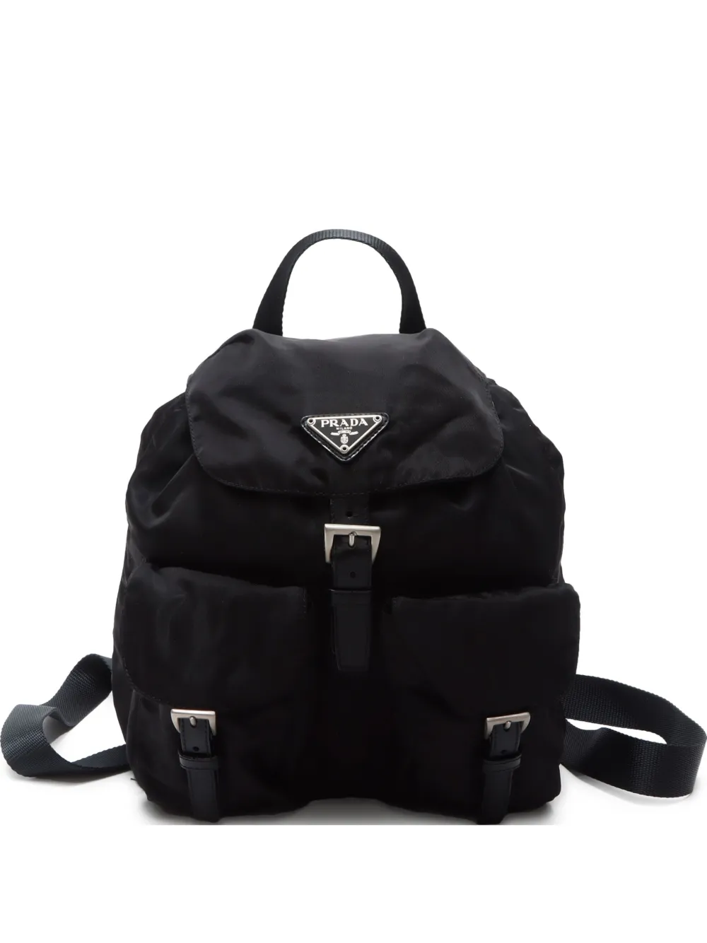 Prada Pre-Owned mochila con logo triangular 2010 | negro | Image 1