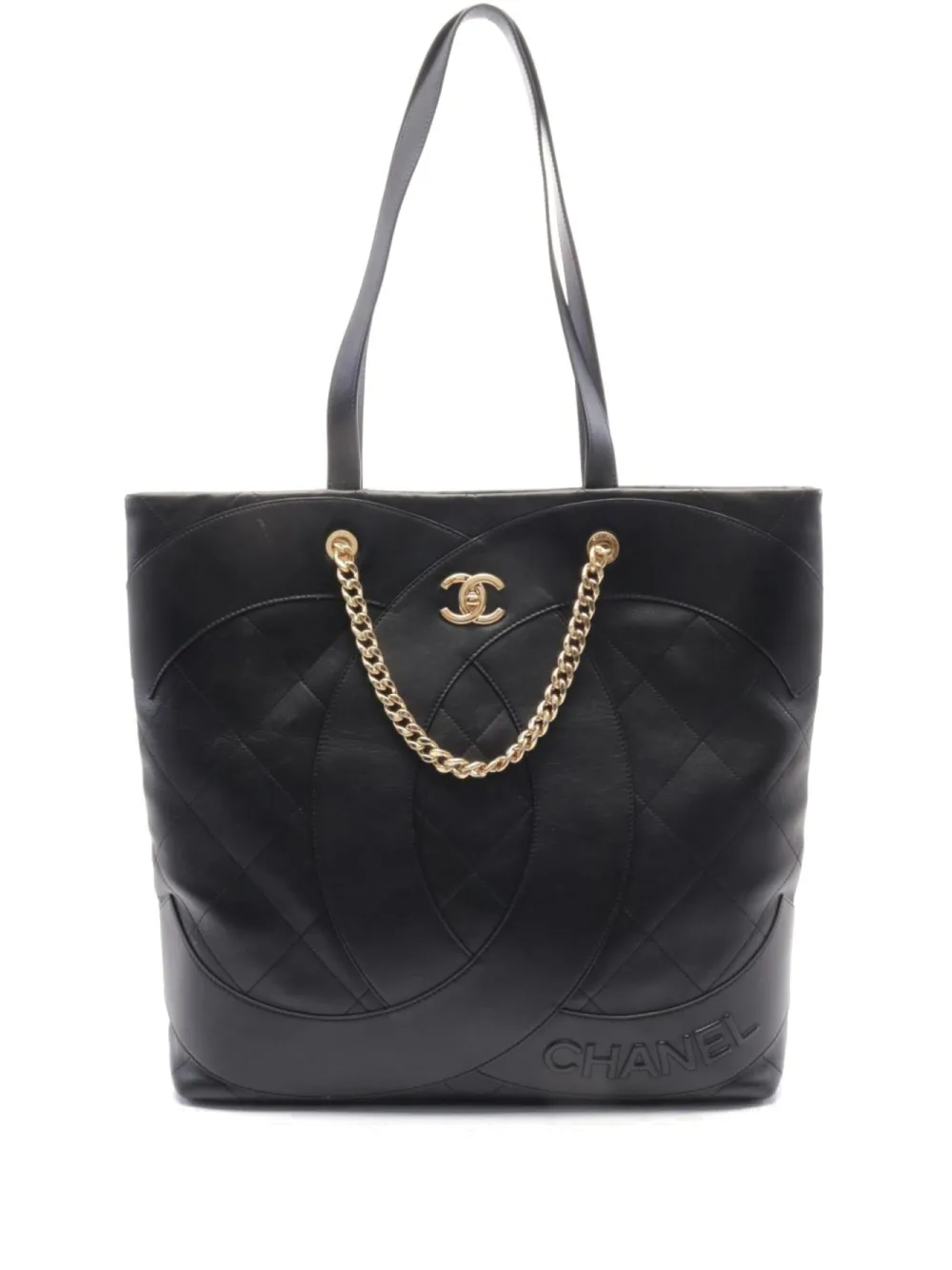 CHANEL Pre-Owned 2021 matelassé two-way tote bag | Black | Image 1