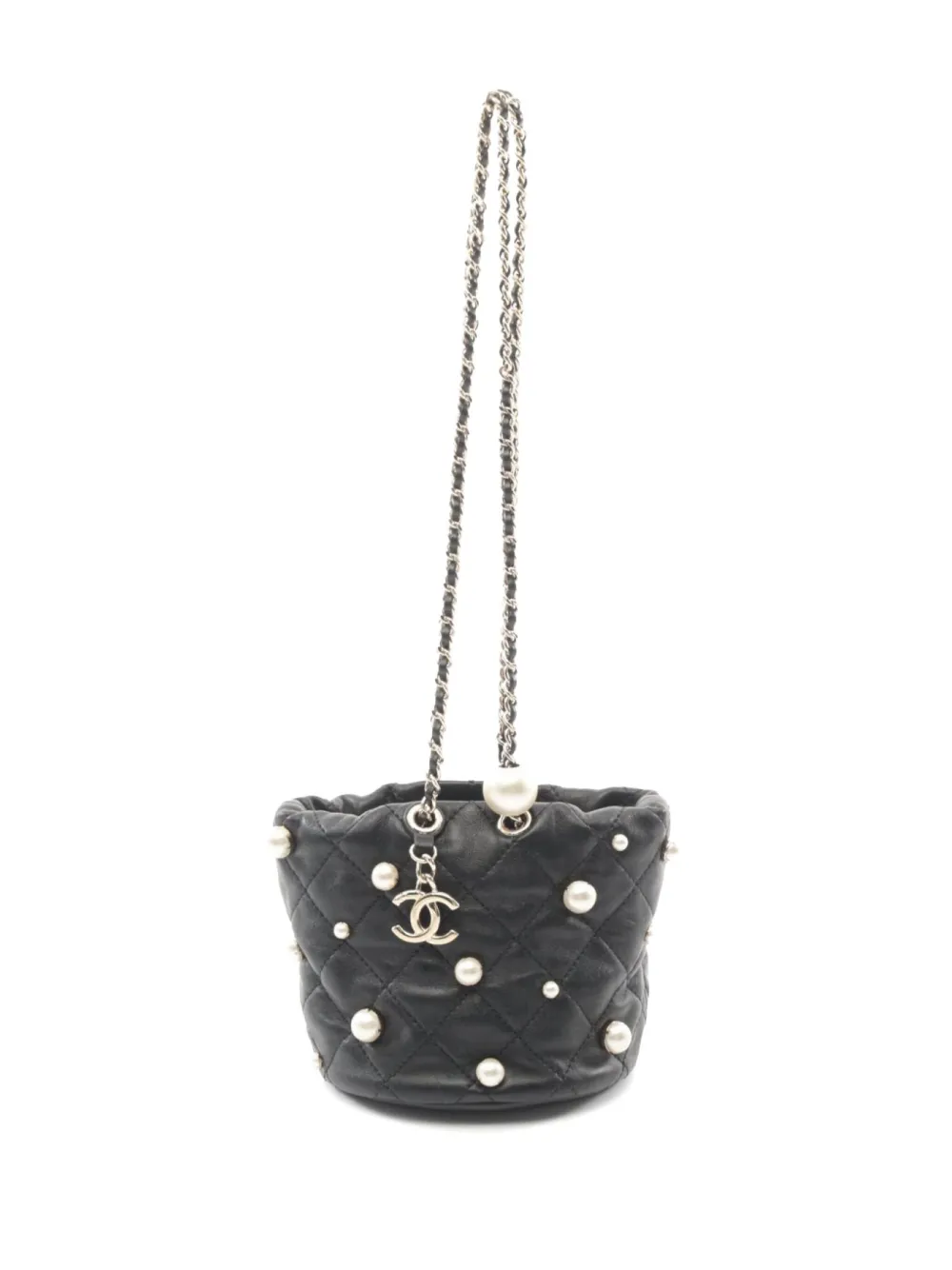 Pre-owned Chanel 2021-2022s Coco Chain Shoulder Bag In Black