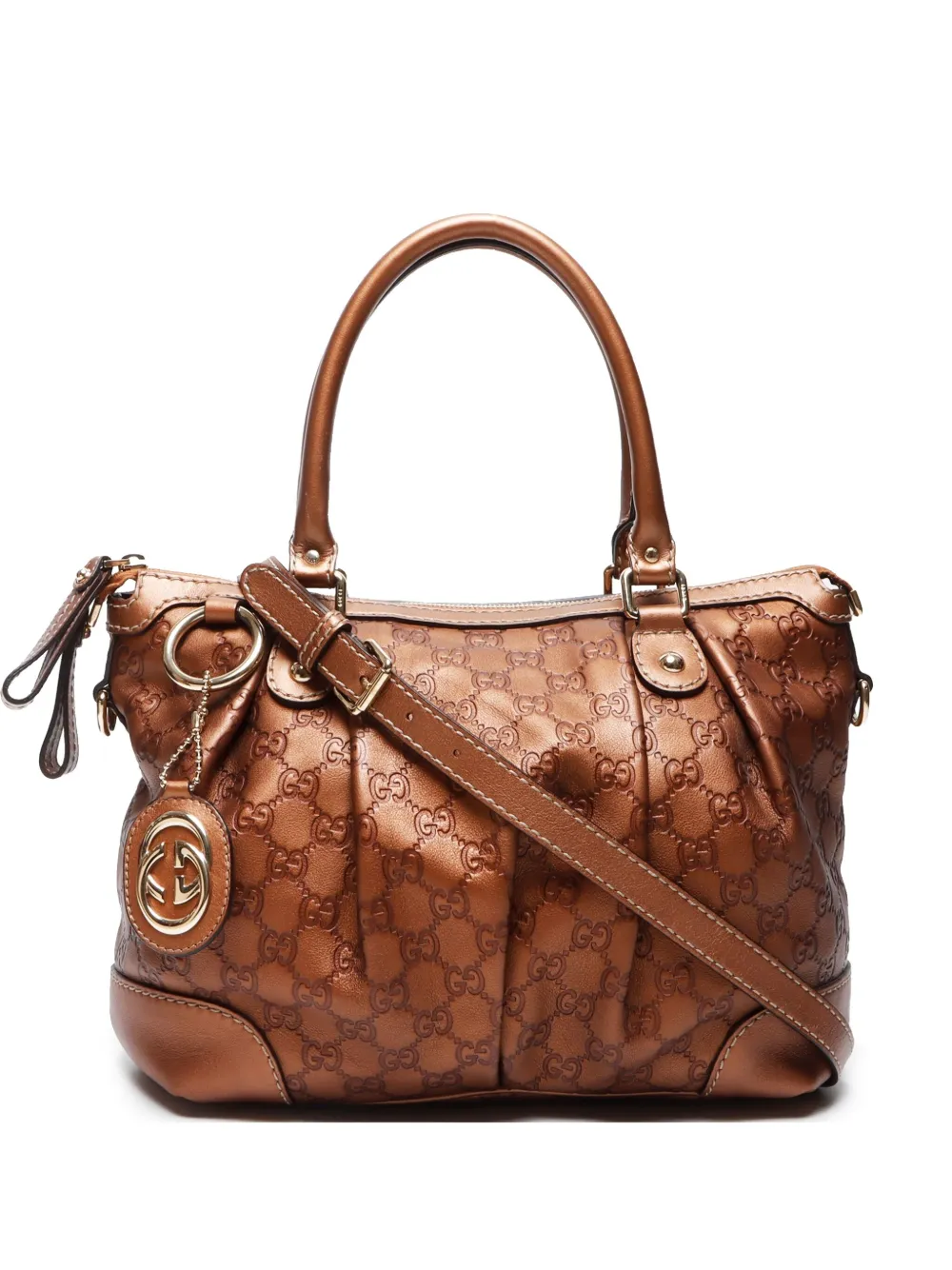 Gucci Pre-Owned 2000-2020 スーキーハンドバッグ - ブラウン Gucci Pre-Owned 2000-2020 スーキーハンドバッグ - ブラウン