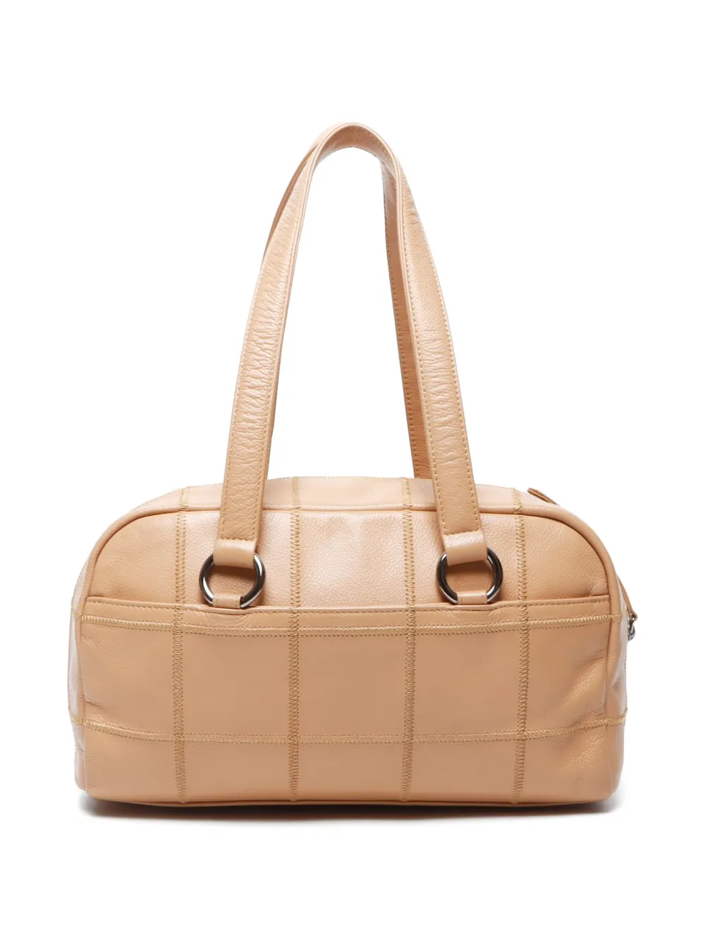 CHANEL Pre-Owned 2004-2005 Square Quilt LAX Bowler tas - Beige