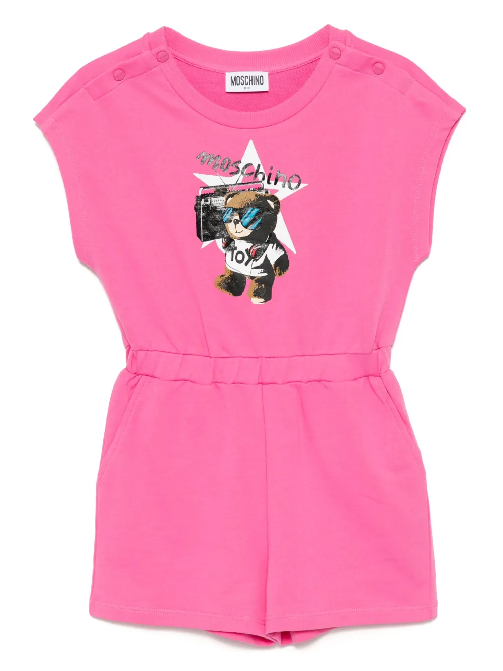 Moschino Kids プリント ロンパース - ピンク Moschino Kids プリント ロンパース - ピンク