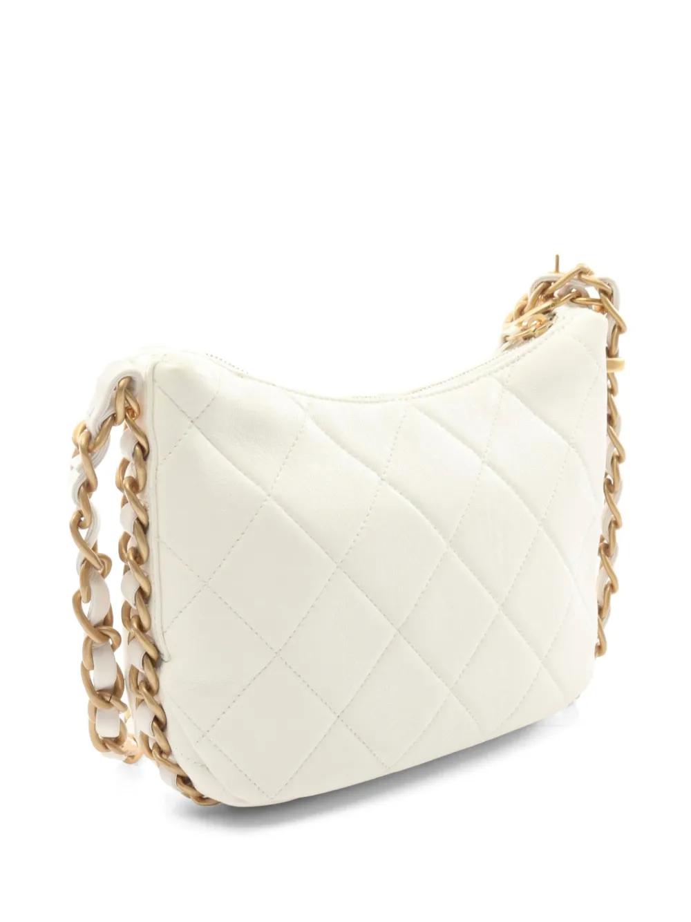 CHANEL Pre-Owned 2021 matelassé schoudertas - Wit