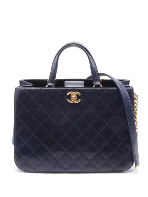 CHANEL Pre-Owned 2016-2017 Interlocking CC quilted shoulder bag 23689965 - 0