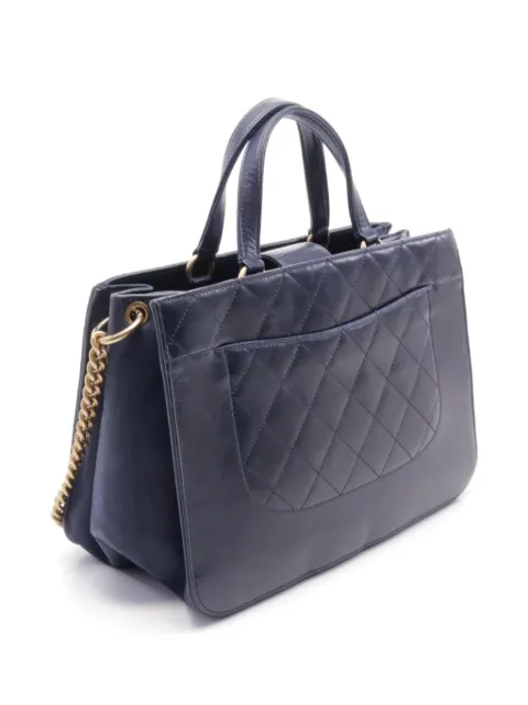 CHANEL Pre-Owned 2016-2017 Interlocking CC quilted shoulder bag 23689965 - 1