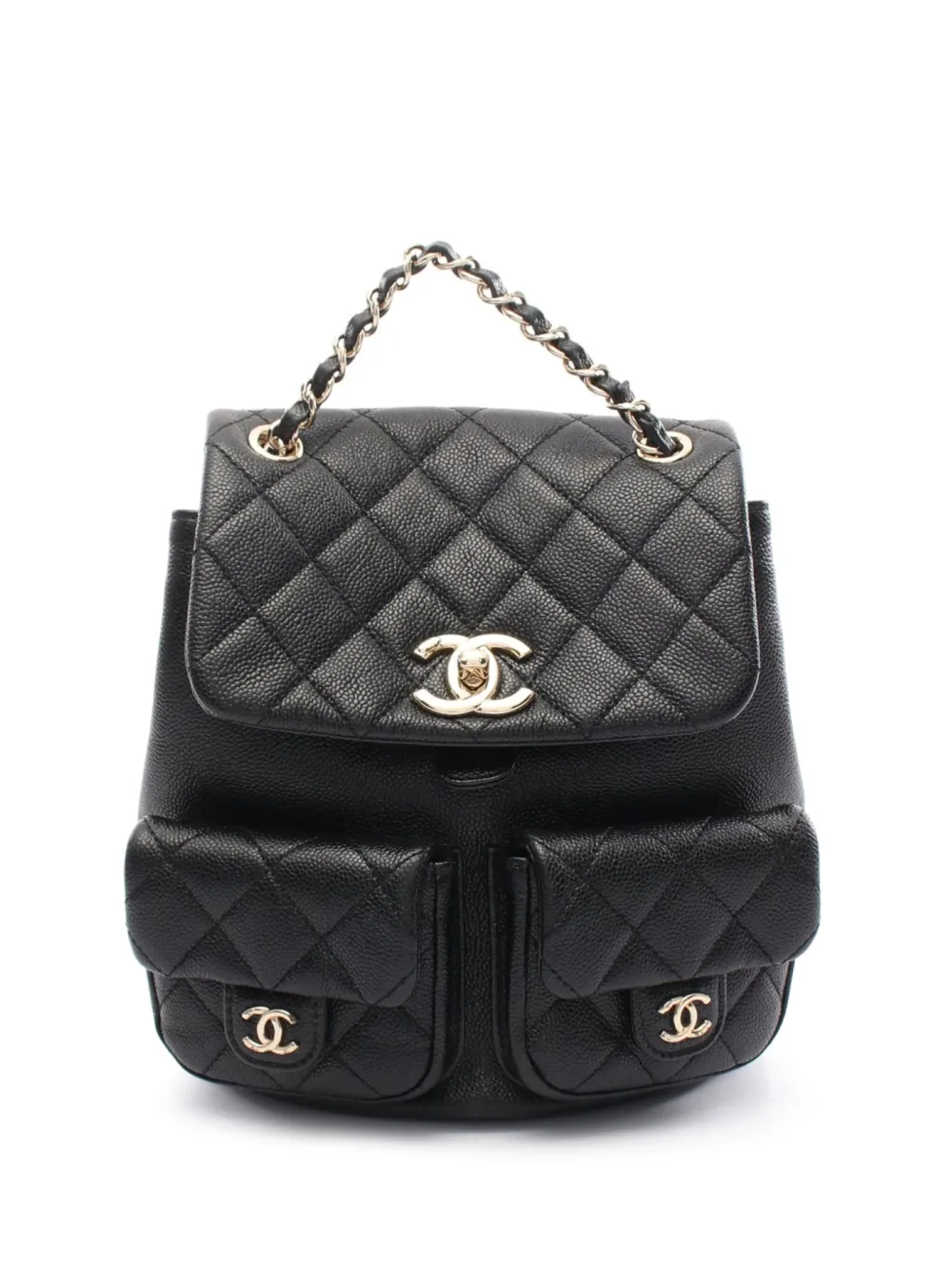 CHANEL Pre-Owned 2021 Metalasse chain-link backpack - Nero