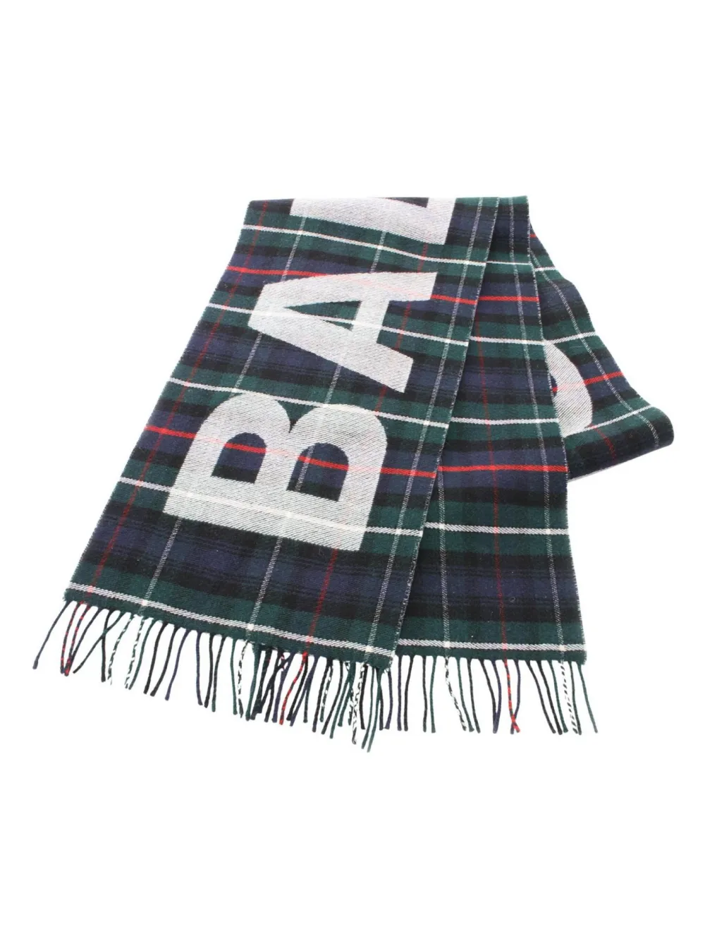 2010s tartan-check scarf