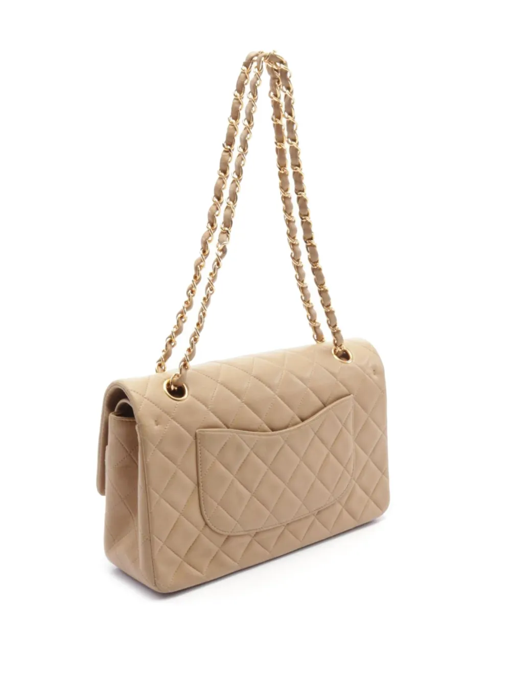 CHANEL Pre-Owned Double Flap schoudertas - Beige
