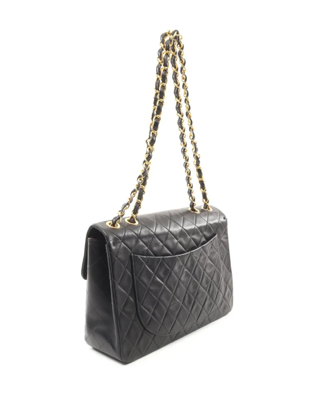 CHANEL Pre-Owned 1994-1996 Decamatlassé 34 schoudertas - Zwart