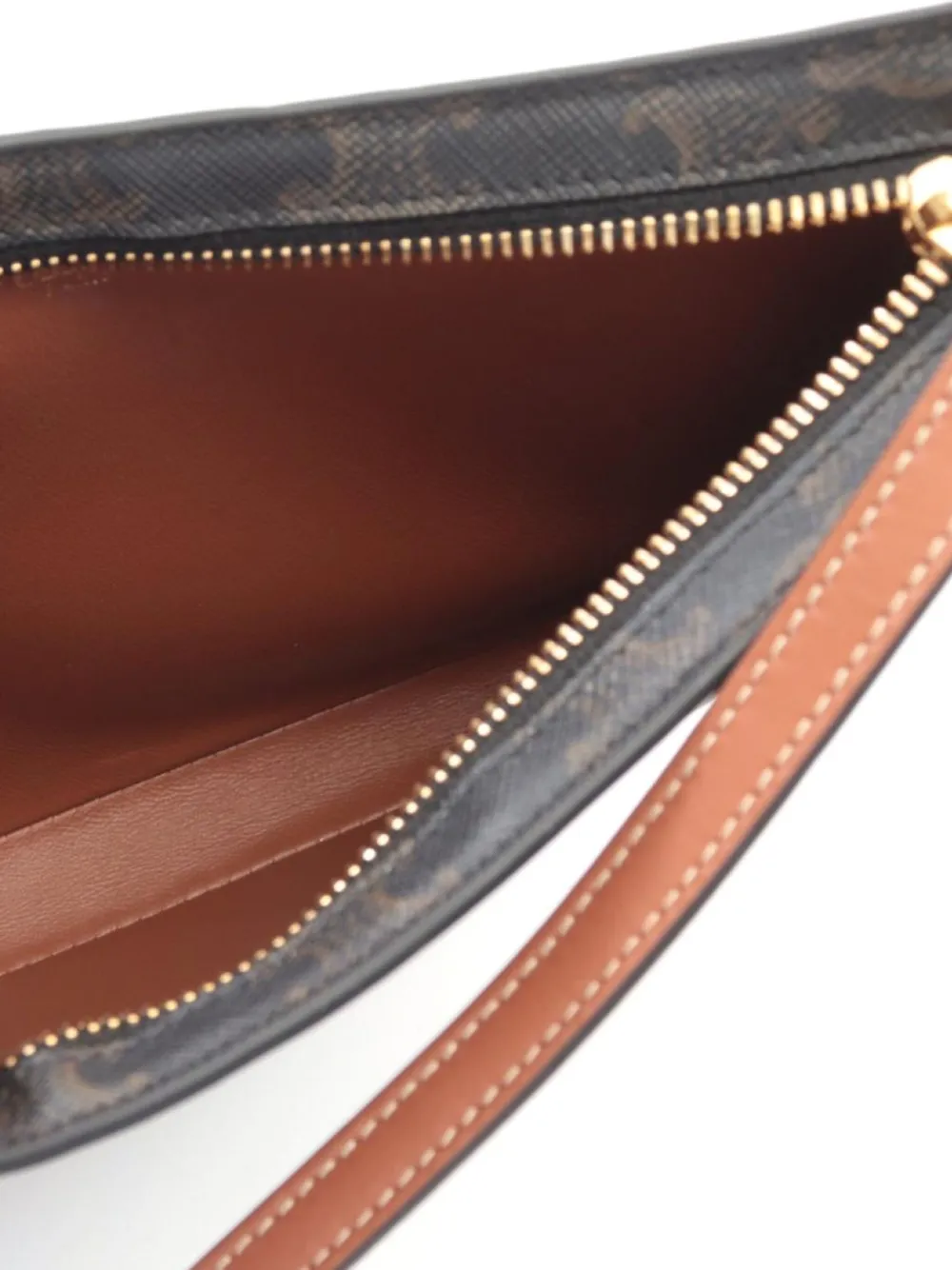 Pre-owned Celine 2010s Medium Triomphe Shoulder Bag In Black
