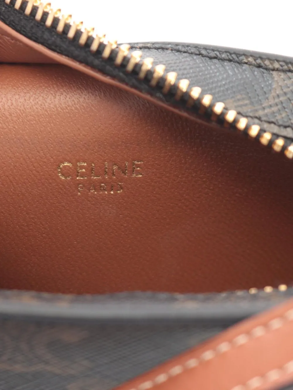 Pre-owned Celine 2010s Medium Triomphe Shoulder Bag In Black