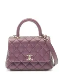 CHANEL Pre-Owned 2021-2022 mini Coco Handle two-way bag - Purple